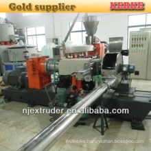 Two stage pelletizer for plastic extruder machine